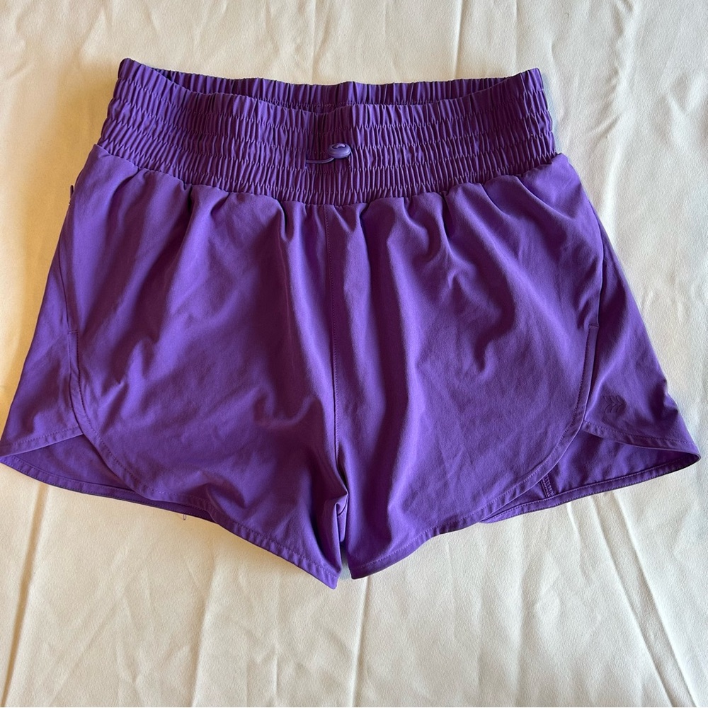 All in Motion Women's Athletic Running Shorts in Vibrant Purple